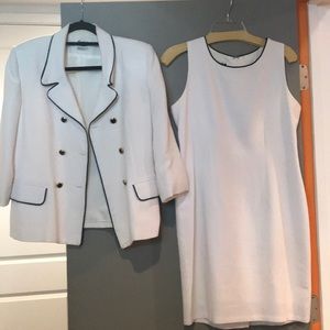 White dress with jacket